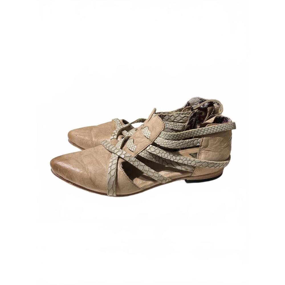 FREEBIRD By Steven Emory Leather Boots Flats 9 Rustic - Picture 8 of 12